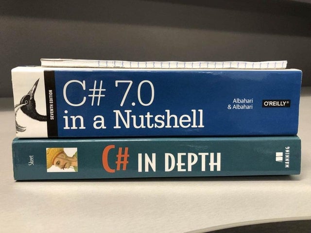 c# in depth vs c# in a nutshell - Seventh Edition C# 7.0 in a Nutshell Albahari & Albahari Oreilly Skeet C# In Depth Manning