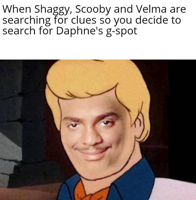 carlton scooby doo - When Shaggy, Scooby and Velma are searching for clues so you decide to search for Daphne's gspot