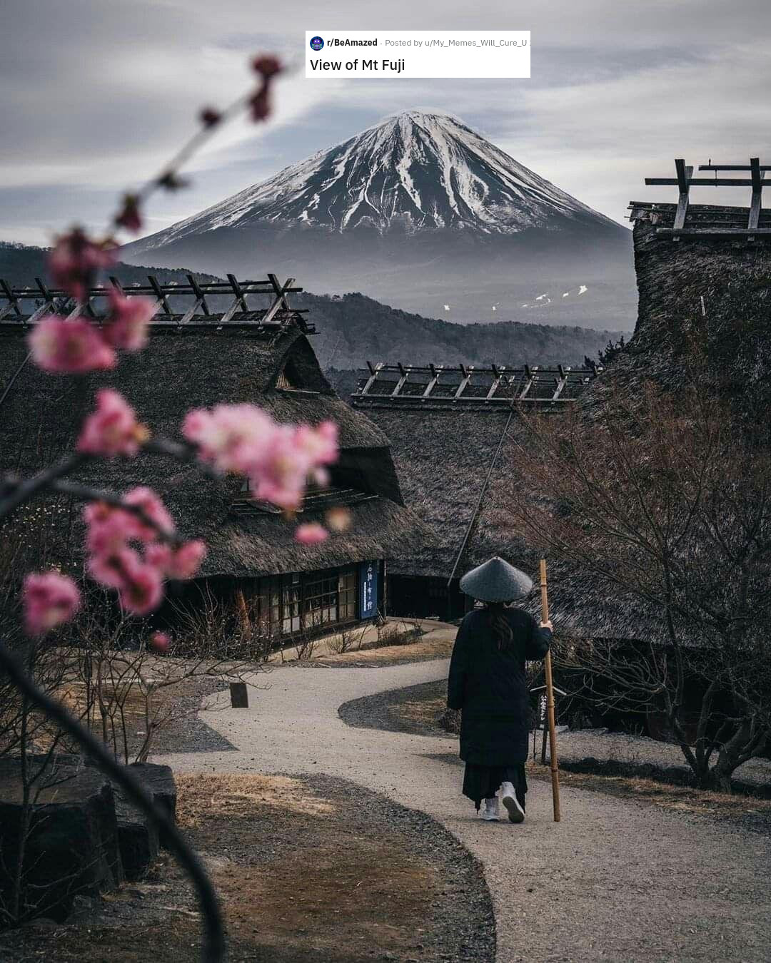 rBeAmazed Posted by uMy_Memes_Will_Cure_U View of Mt Fuji