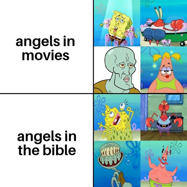 cartoon - angels in movies > angels in the bible Cacion
