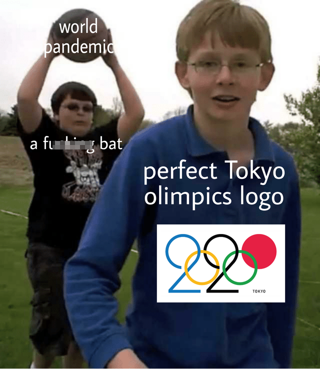 carson meme - world pandemic a futing bat perfect Tokyo olimpics logo 22 Tokyo