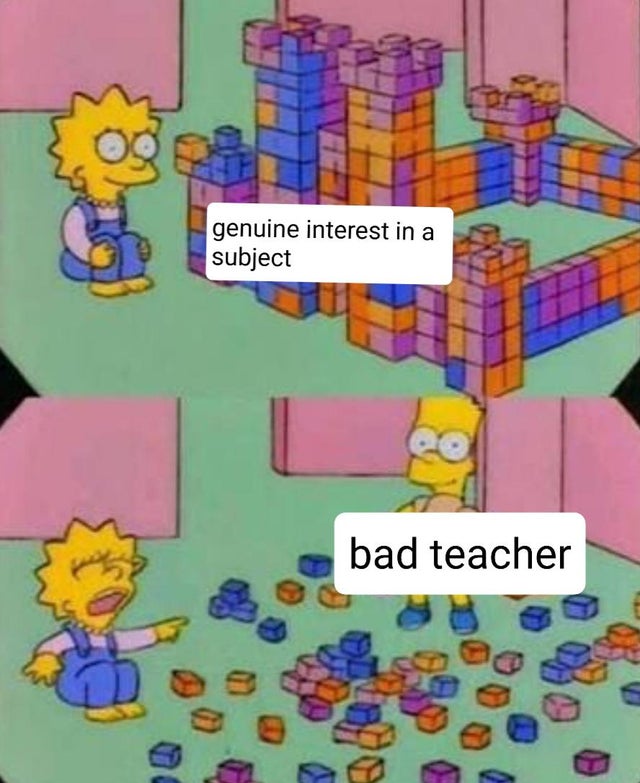 kurzgesagt memes - og genuine interest in a subject bad teacher