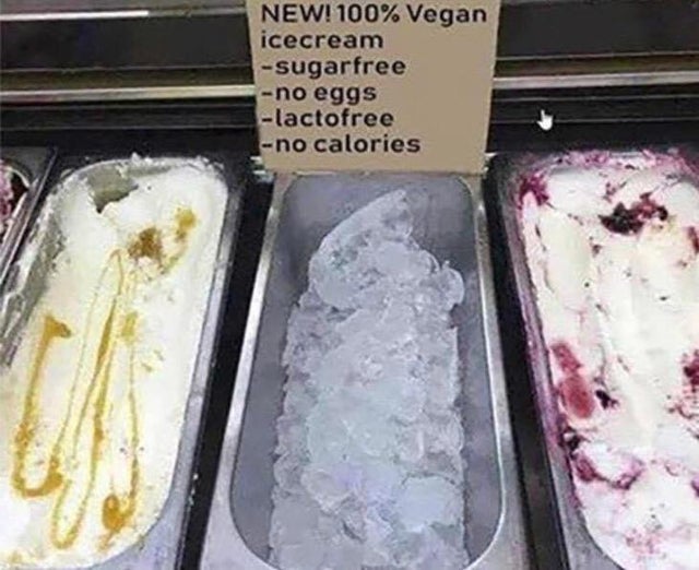 vegan ice cream funny - New! 100% Vegan icecream Sugarfree no eggs lactofree no calories