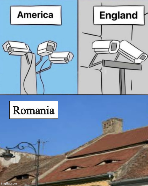 Internet meme - America England Romania imgflip.com