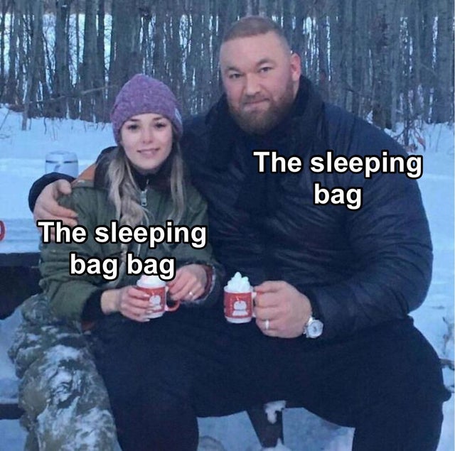mountain cup - The sleeping bag The sleeping bag bag
