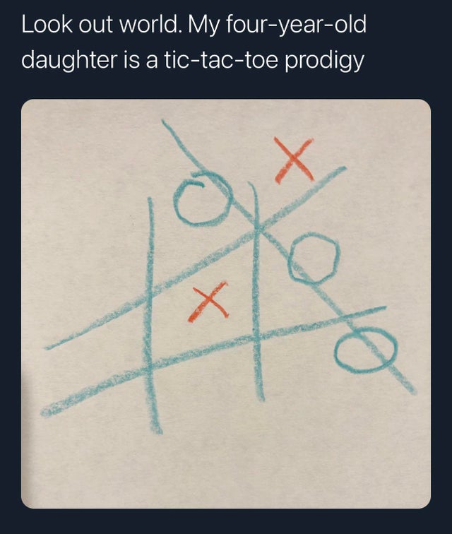 circle - Look out world. My fouryearold daughter is a tictactoe prodigy X