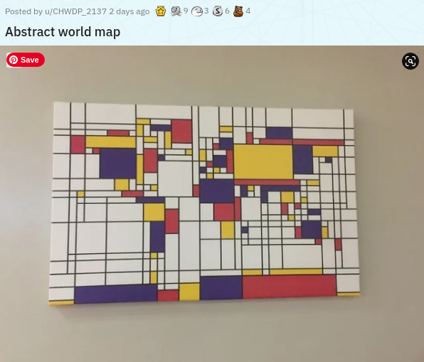 piet mondrian mappa del mondo - 9 Posted by uCHWDP_2137 2 days ago Abstract world map Save
