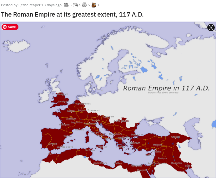 roman empire 117 ad - Posted by uTheReaper 13 days ago 54353 The Roman Empire at its greatest extent, 117 A.D. Save Roman Empire in 117 A.D. Borders not 100% accurate Eburnum Londonlum Agrippensis Lutte_Aug Treverorum Acum Avalym Lugotium Pulit Dyschlum T