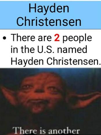 photo caption - Hayden Christensen There are 2 people in the U.S. named Hayden Christensen. There is another