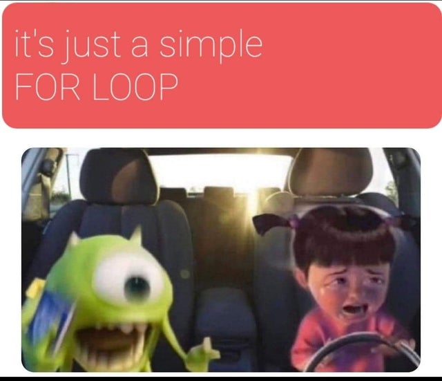 photo caption - it's just a simple For Loop