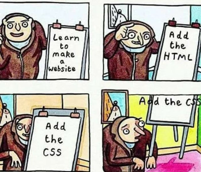 comics - Learn to make a website Add the Html Add the c$$ Add the Css w