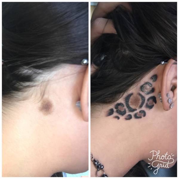 birthmark cover up tattoo - Photo Grid