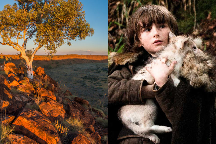 Wolfe Creek Crater, Australia ⇾ Bran and his direwolf, Summer