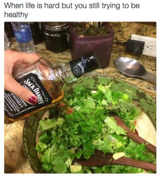 jack daniel's whiskey & cola - When life is hard but you still trying to be healthy Jack Dan Daniels