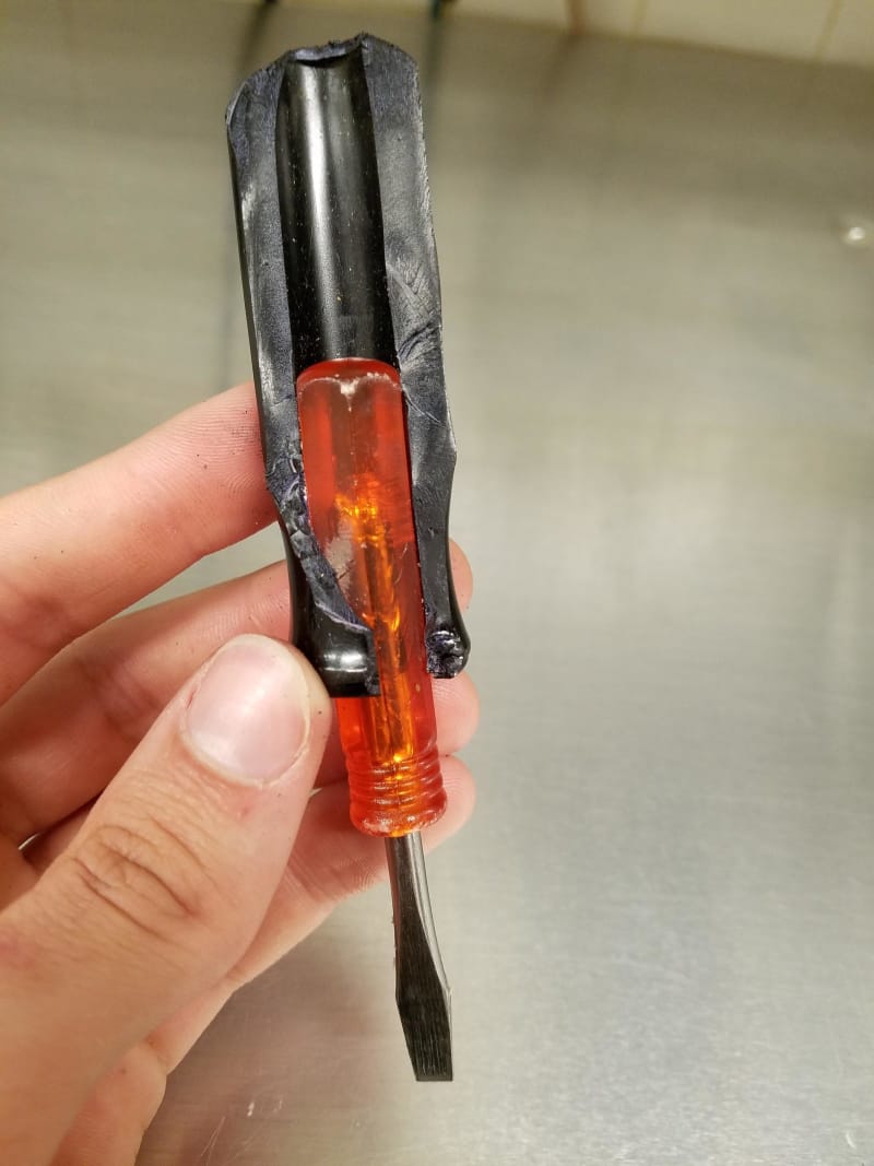 screwdriver handle inside