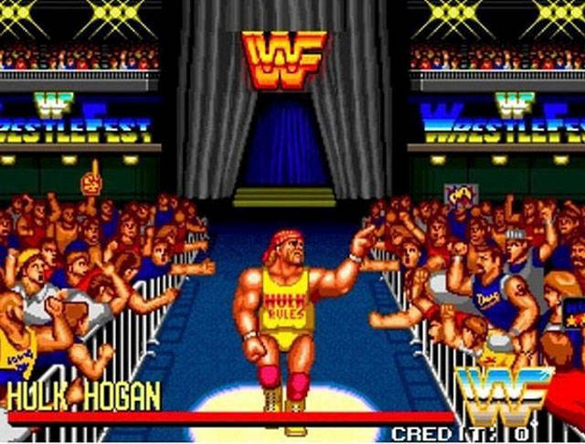 memes - wwf wrestlefest arcade game - Si Os Me V Ules Hulk Hogan Cred It Ols