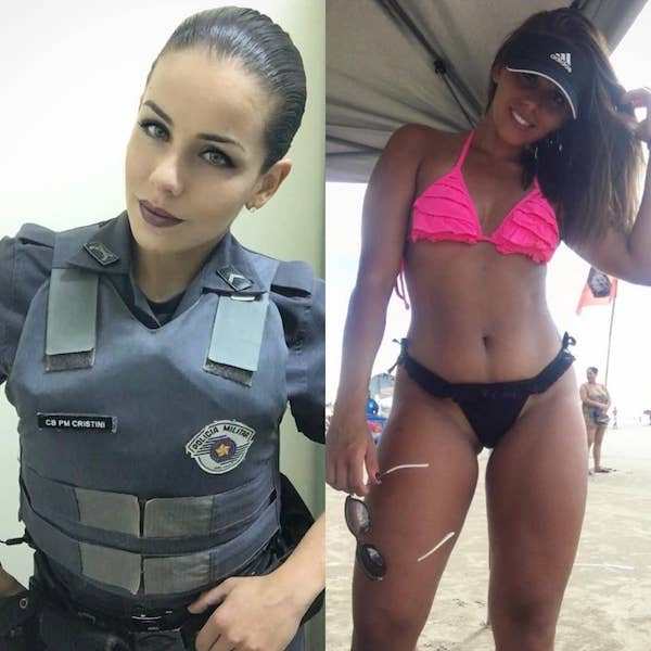 hot girl in uniform
