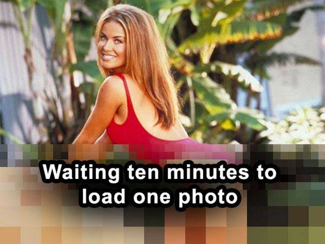 nostalgia carmen electra 2000 - Waiting ten minutes to load one photo