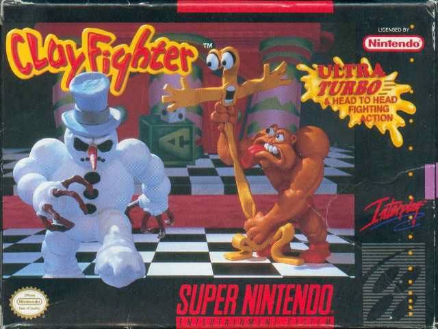nostalgia clay fighter snes box art - Licensed By Nintendo Solir Sorbis Head To Head Fighting Action Super Nintendo