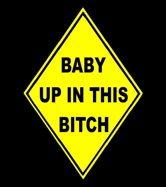 1. Baby Up In This B*tch Decal