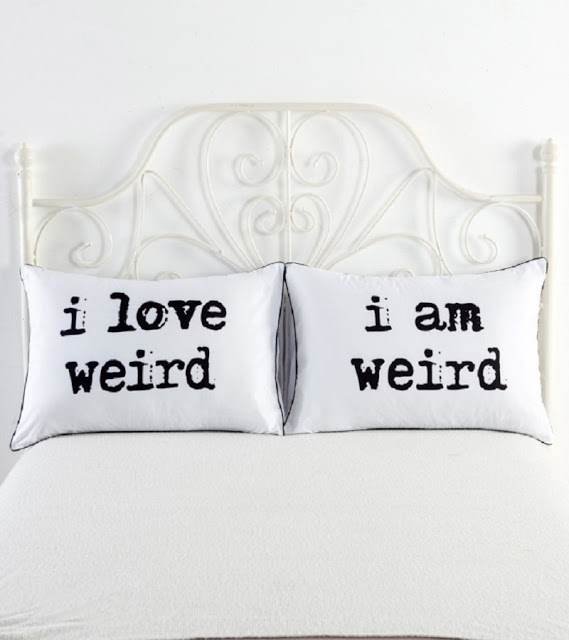15.) I Love Weird And I Am Weird Couples Pillowcase Set