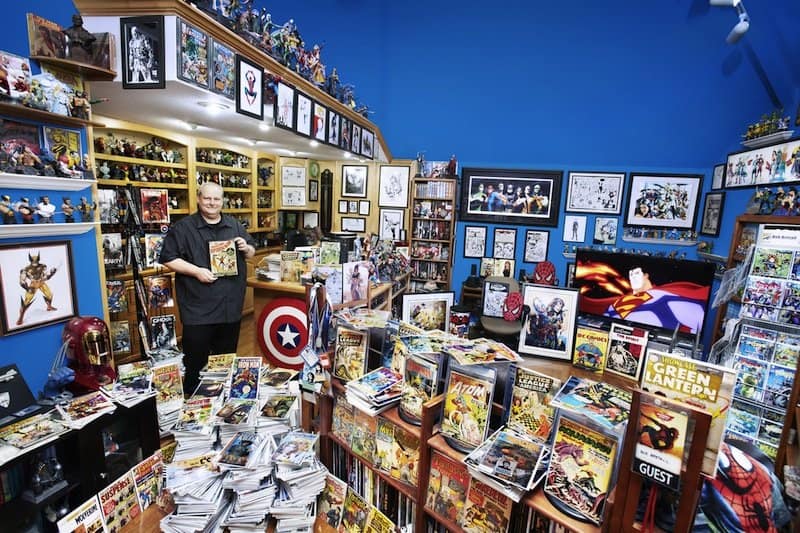 Largest Comic Collection

Bob Bretall, 52, has more than 94,268 unique comic books, a collection at an estimated 8.3 tons. He claims he started to collect comic books at the young age of 8 years old. And rather than sell his collection, he plans to pass it on to his kids as an inheritance. Needless to say, his kids will have a lot of reading to catch up on.