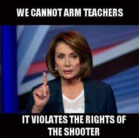 democrats are stupid - 'We Cannot Arm Teachers It Violates The Rights Of The Shooter