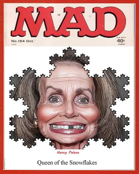 poster - Mad No. 154 Oct. 400 Cheap Nancy Pelose Queen of the Snowflakes