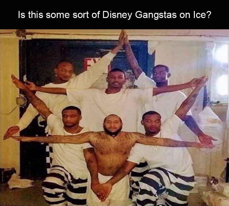 drill team meme - Is this some sort of Disney Gangstas on Ice?