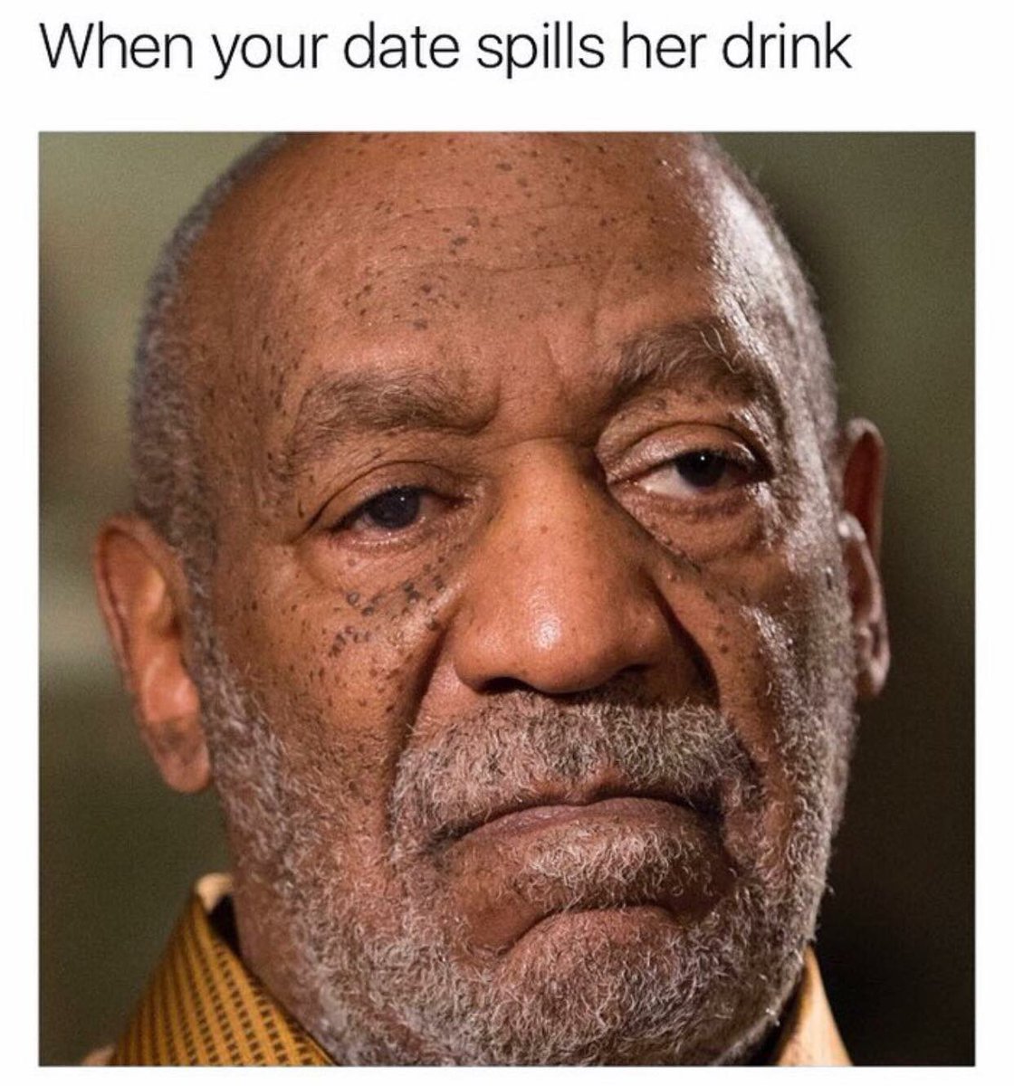 your date spills her drink meme - When your date spills her drink