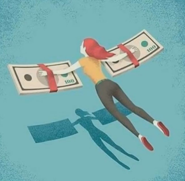 money editorial illustration