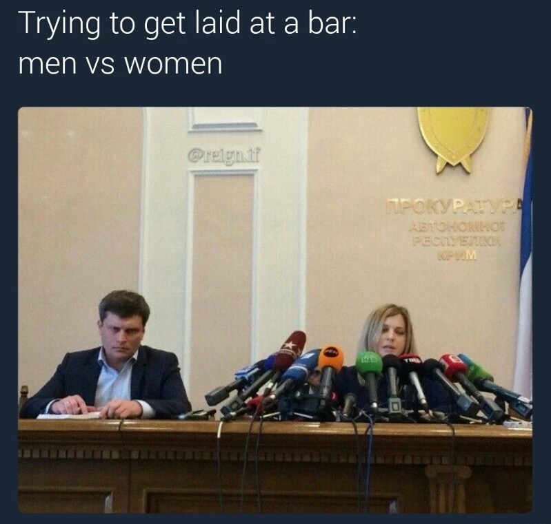memes - blackkklansman meme - Trying to get laid at a bar men vs women Creign Porvpalve Tolon Pecs Toplam