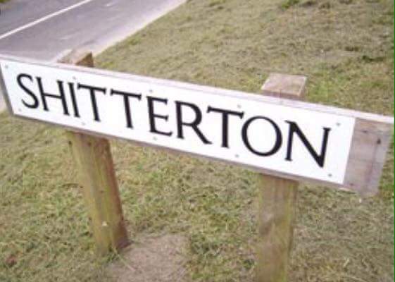 street sign - Shitterton