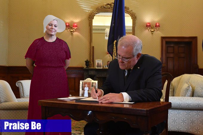 Australian PM and his handmaid