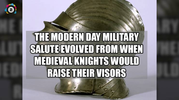 brass - The Modern Day Military Salute Evolved From When Medieval Knights Would Raise Their Visors