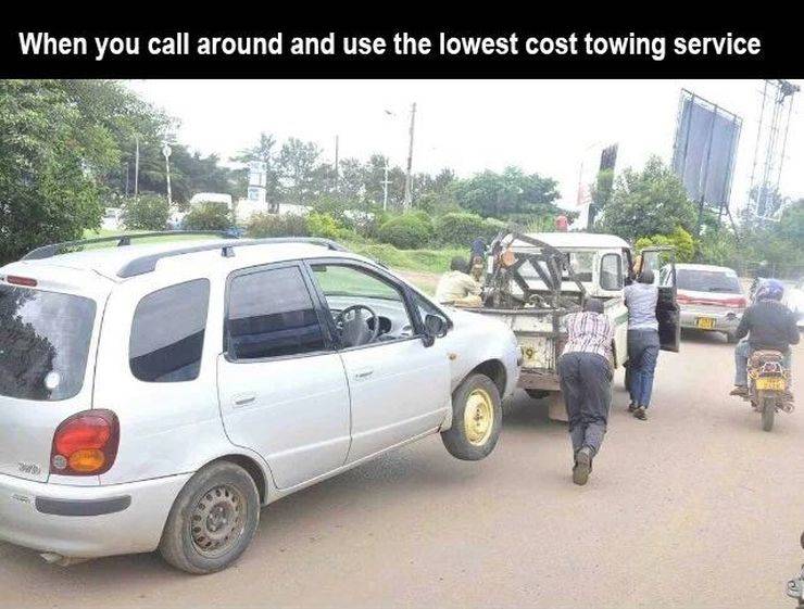 parking - When you call around and use the lowest cost towing service 110