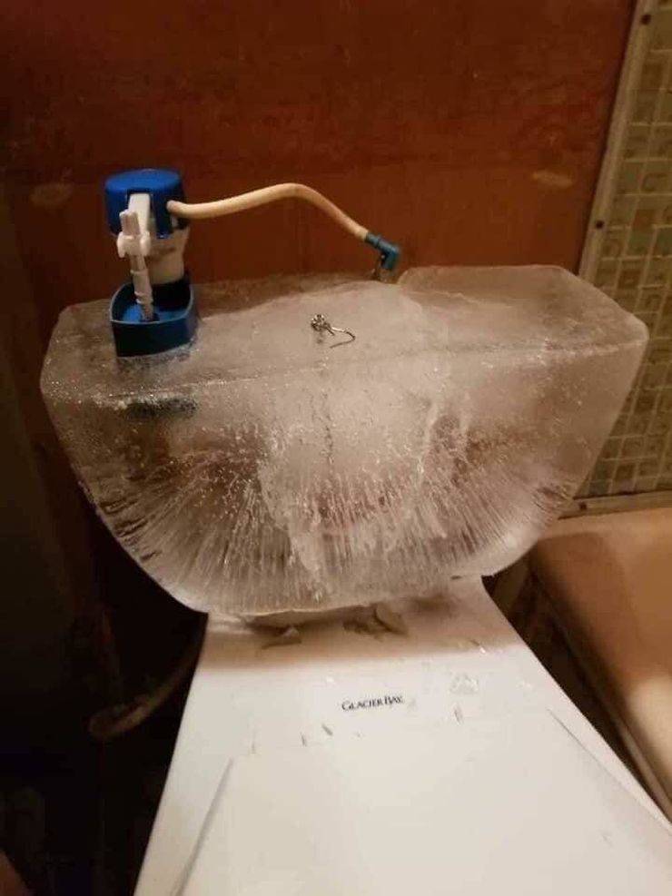 polar vortex toilet