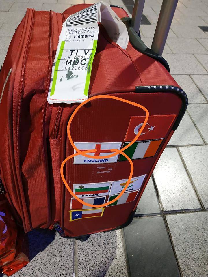 Every time i fly to somewhere new i add a country/state flag patch on the side. usually i always take the trolley with me to the plane, this is the first time i sent it to the plane cargo. I got from Germany Nuremberg to Israel Tel Aviv, Those stickers has been attached for 5 years with numerous of trips Abraded. When i took it from baggage claim i noticed that my Israel and USA flags are missing, I wrote to Lufthansa which tried to dismiss this Anti-Semitic complaint, They send out general sorry messages that offer money.