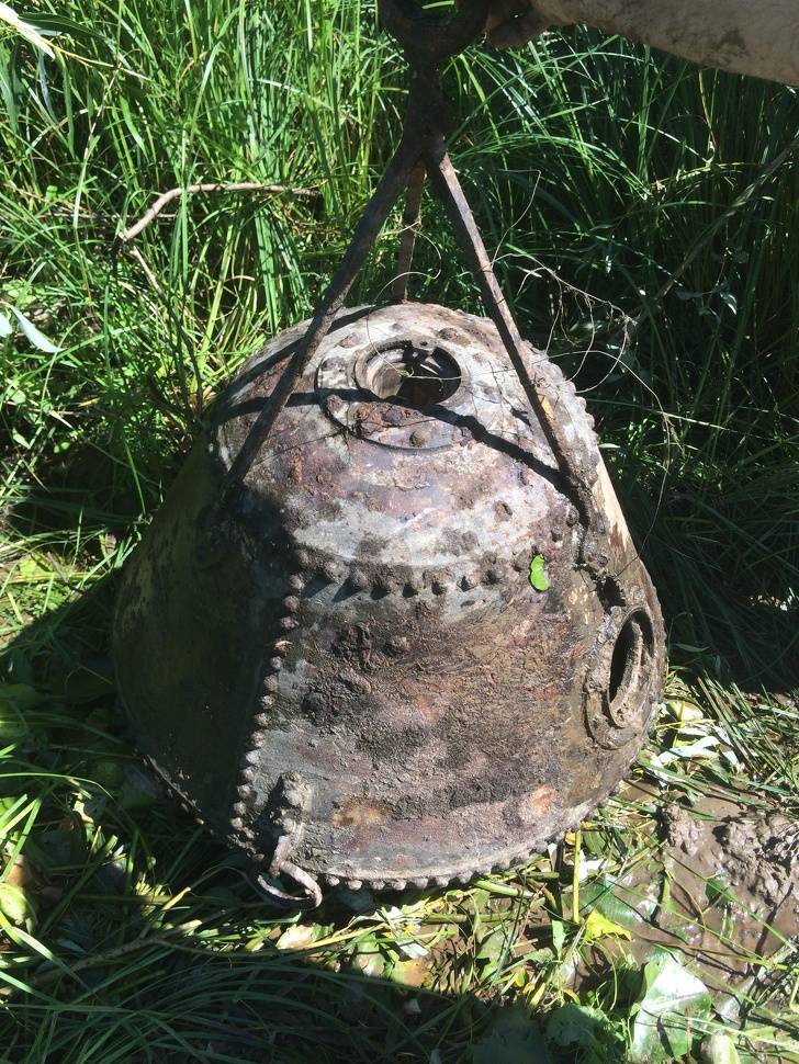 a naval mine produced in 1887. These mines were used during World War I.