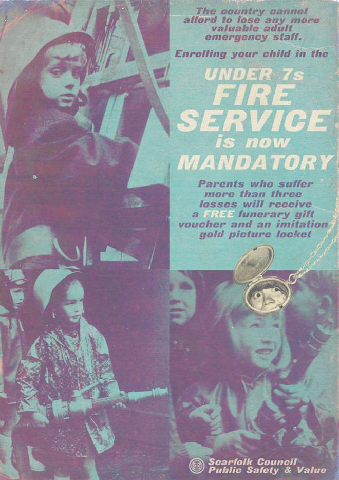 scarfolk annual - The country cannot afford to lose any more valuable adult emergency staff. Enrolling your child in the Under 75 Fire Service is now Mandatory Parents who suffer more than three losses will receive a Free funerary gift voucher and an imit