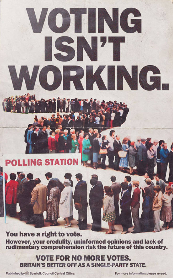 labour isnt working poster - Voting Isn'T Working. Polling Station You have a right to vote. However, your credulity, uninformed opinions and lack of rudimentary comprehension risk the future of this country. Vote For No More Votes. Britain'S Better Off A