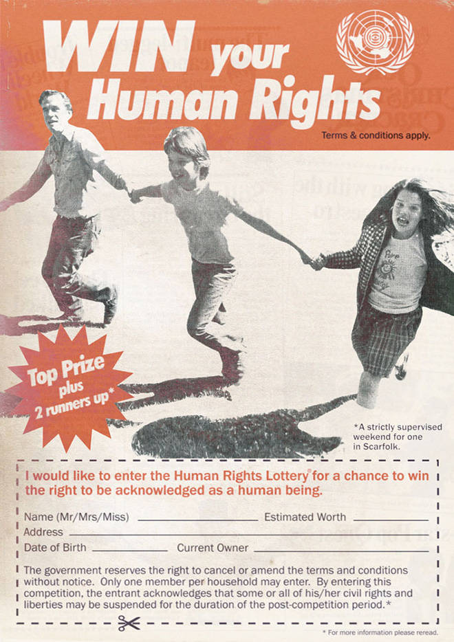 scarfolk council - Win your Human Rights Terms & conditions apply. Top Prize plus 2 runners up WWW9A A strictly supervised weekend for one in Scarfolk. 1 I would to enter the Human Rights Lottery for a chance to win the right to be acknowledged as a human