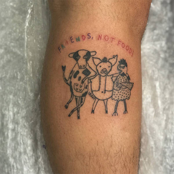 friends not food tattoo - S. Not To Crends