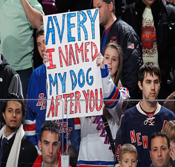 funny sport signs - Avery T Named My Dog