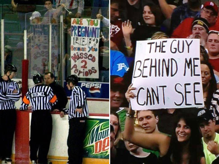 funny sports signs - Nisse PiAD The Guys Behind Me Cant See Pepsi Stenel