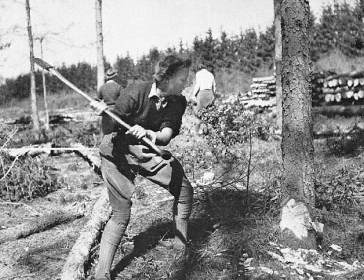 Women Who Worked As Lumberjacks During Wartime