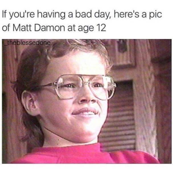 matt damon age 12 - If you're having a bad day, here's a pic of Matt Damon at age 12 theblessedone