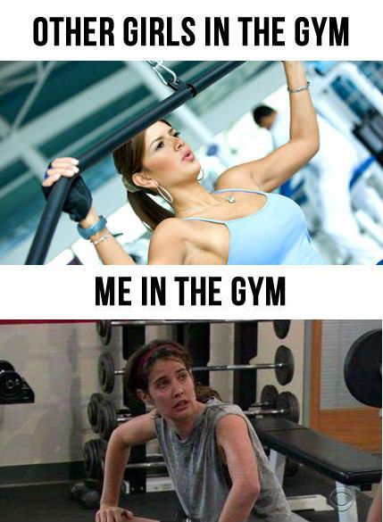 funny gym - Other Girls In The Gym Me In The Gym
