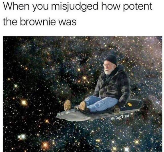 420 Memes - mark twain house - When you misjudged how potent the brownie was @ Top Tree