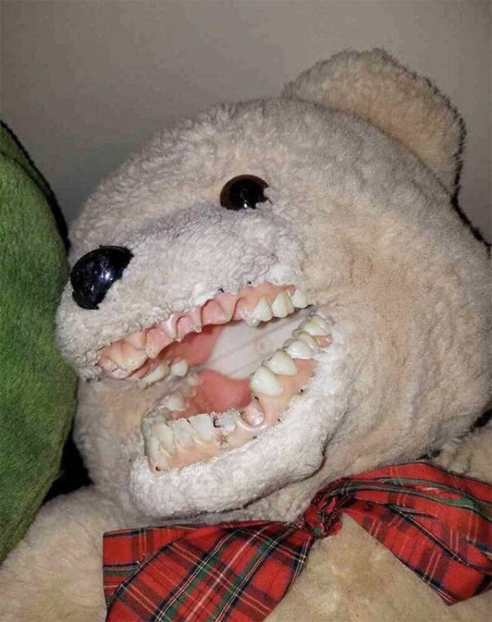 cursed images teddy bear